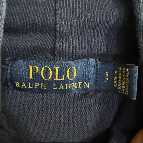Polo Ralph Lauren Mens Blue Captain Yacht Bear Hoodie Pullover Size Small Preppy - Picture 5 of 7